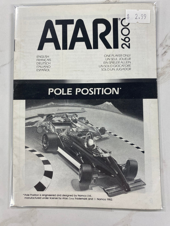Pole Position - Atari 2600 Manual Only MO61926