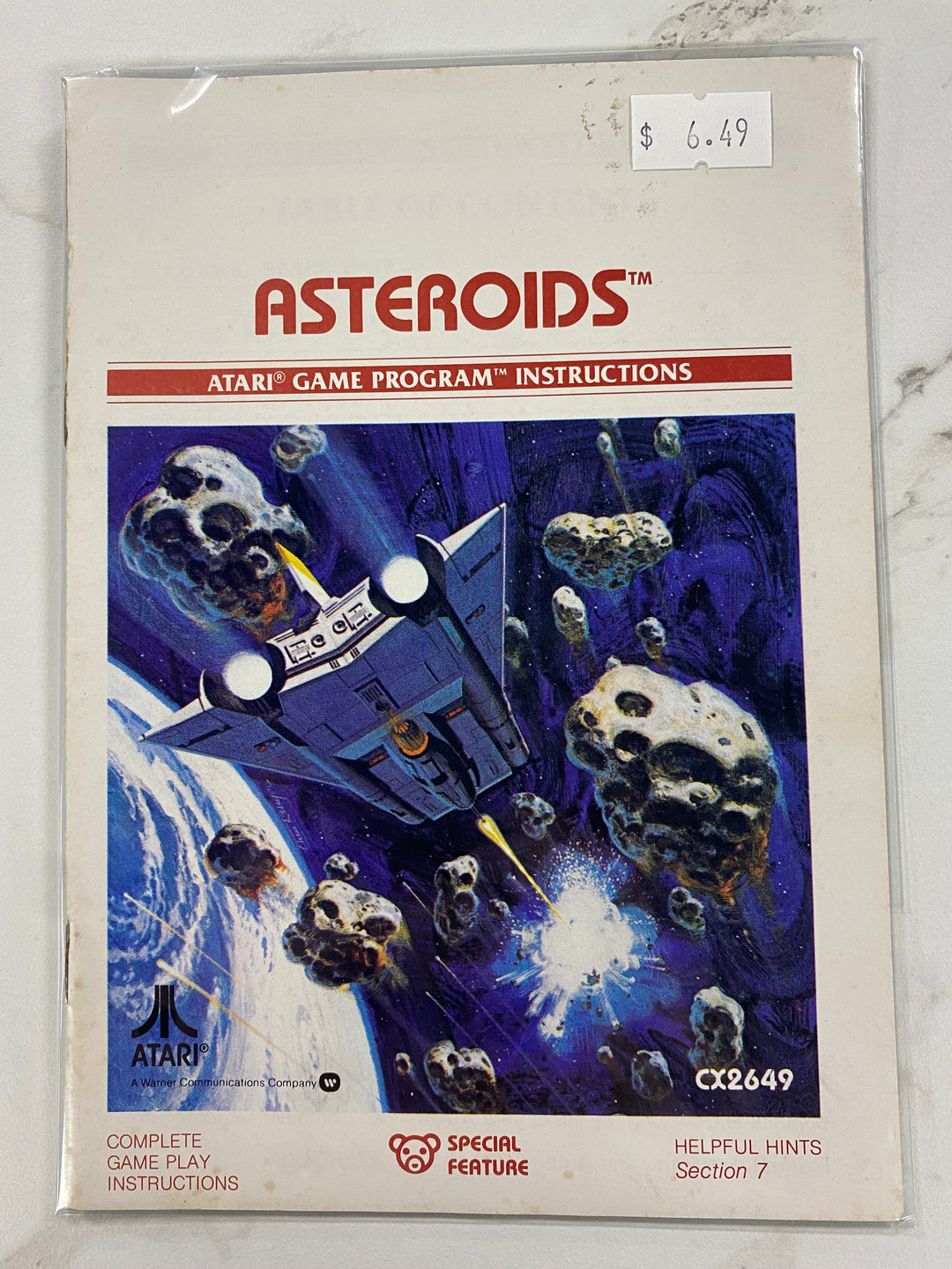 Asteroids - Atari 2600 Manual Only MO61926