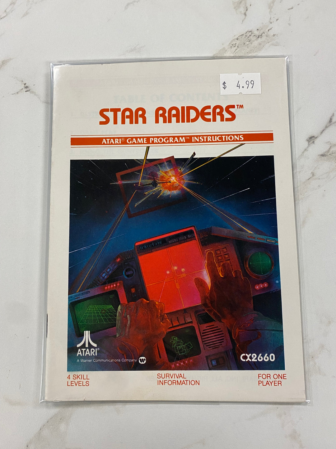 Star Raiders - Atari 2600 Manual Only MO61926