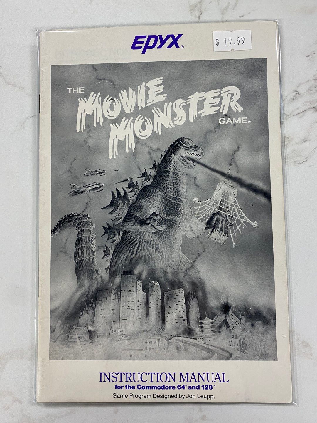 Movie Monster Game - Commodore 64 Manual Only MO61926