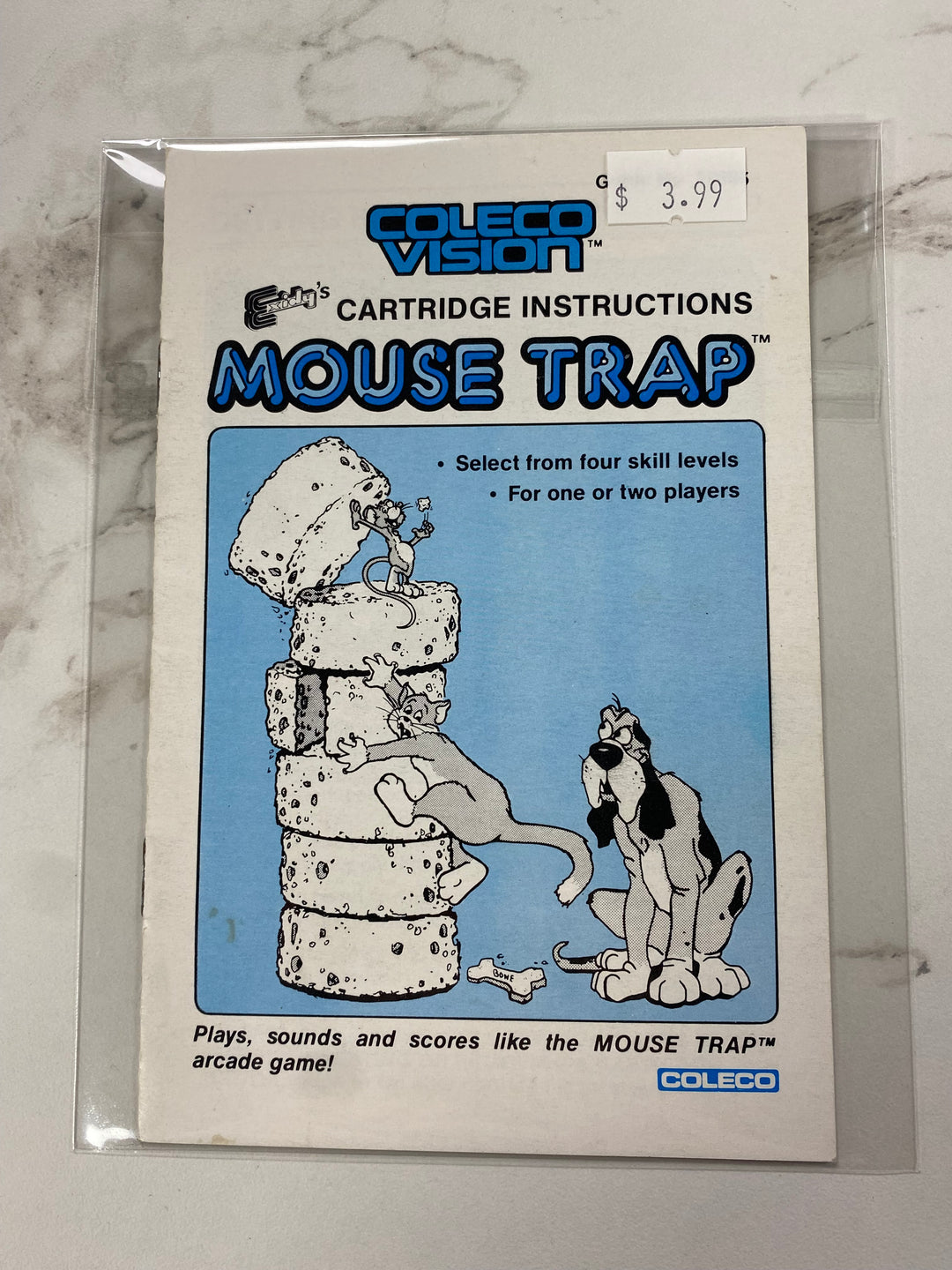 Mouse Trap - Colecovision Manual Only MO61926