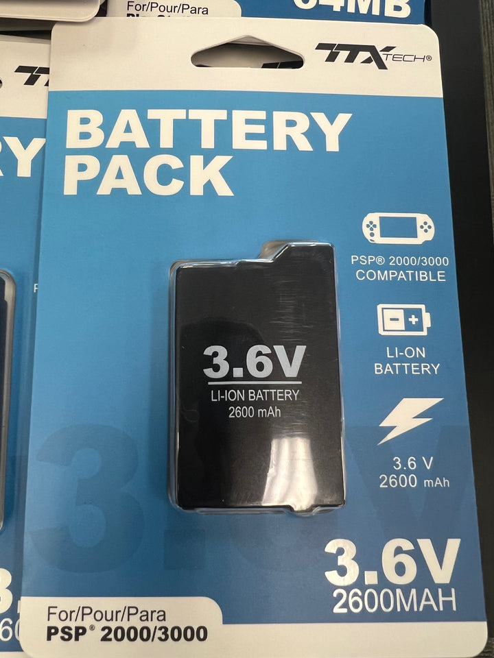 Replacement Battery Pack for PSP 2000/3000 Models TTX Tech NEW  NA42225