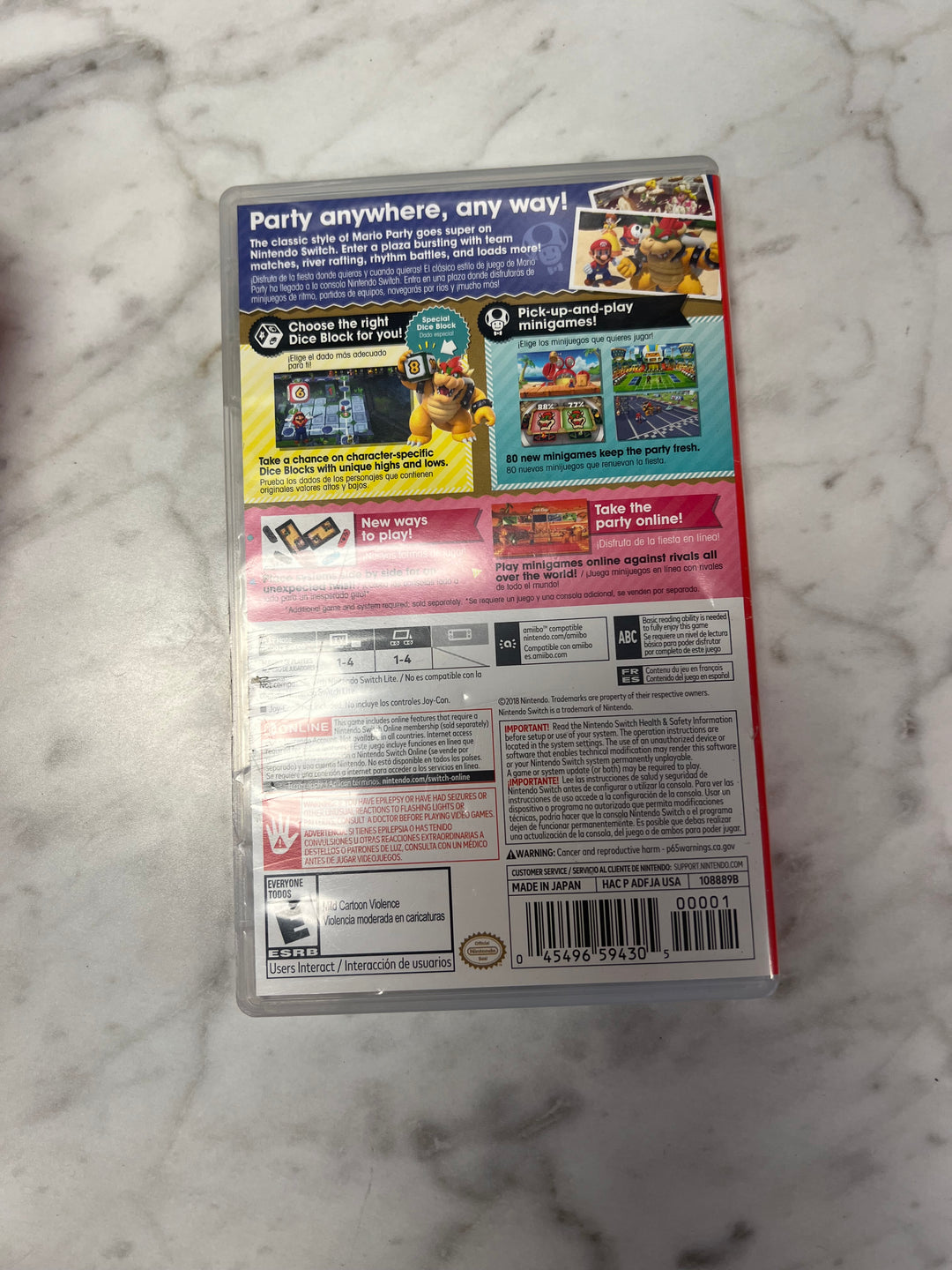 Super Mario Party Nintendo Switch CASE ONLY CO92524