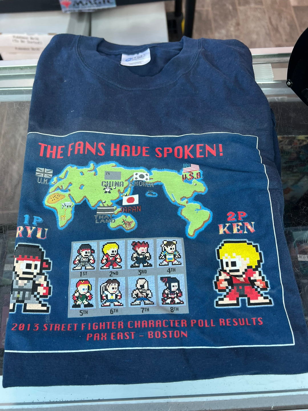 PAX East 2013 The Fans Have Spoken Street Fighter Character Poll Shirt XL UT81926