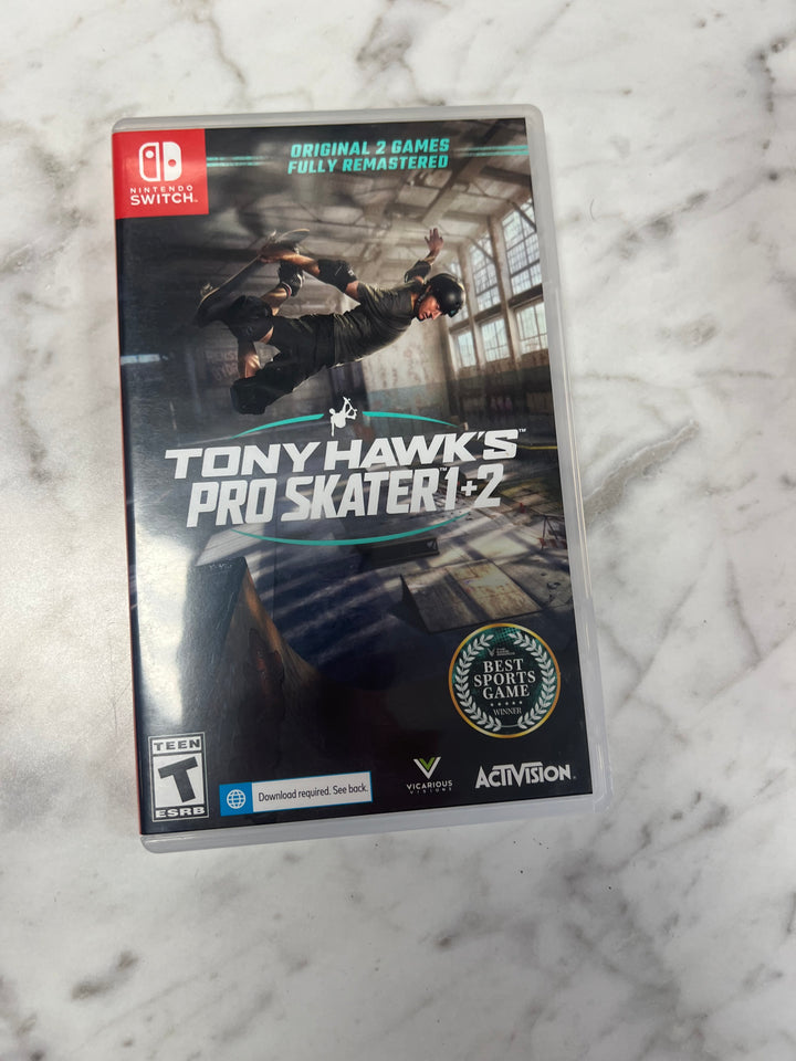 Tony Hawk's Pro Skater 1 + 2 Nintendo Switch CASE ONLY CO92524