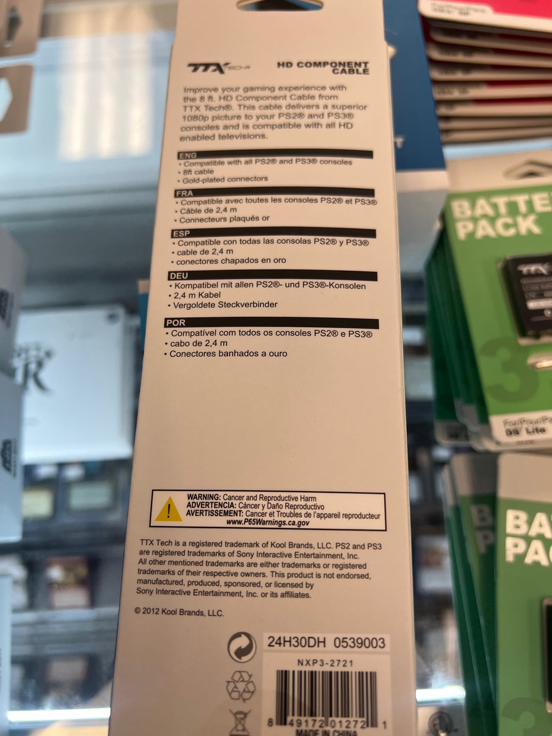 TTX Tech Component Cable for PS1/PS2   NA42225