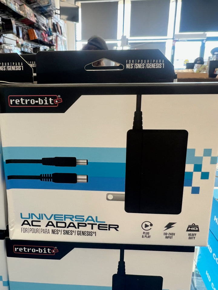 Retro-Bit Universal Heavy Duty AC Adapter for NES SNES Genesis 1   NA42225
