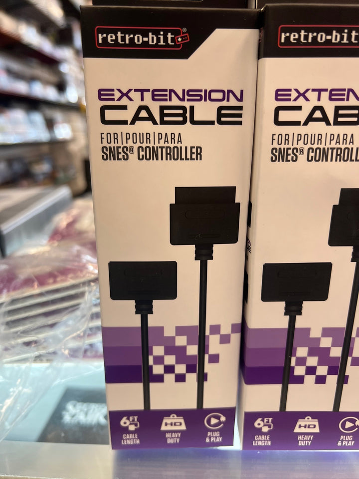 Super Nintendo SNES Controller Extension Cable 6ft Retro-Bit NEW  NA42225