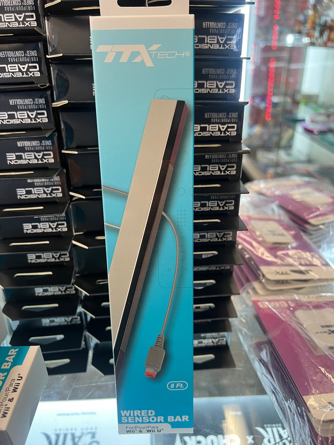 Wii Wired 8ft Sensor Bar - TTX Tech NEW  NA42225