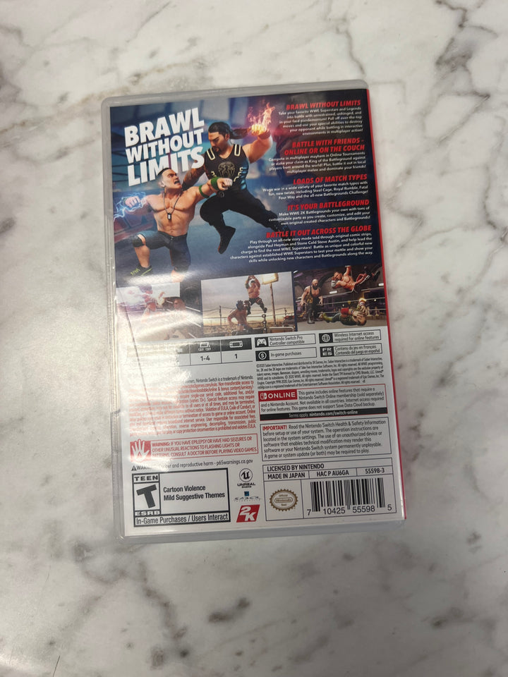 WWE 2K Battlegrounds Nintendo Switch CASE ONLY CO92524