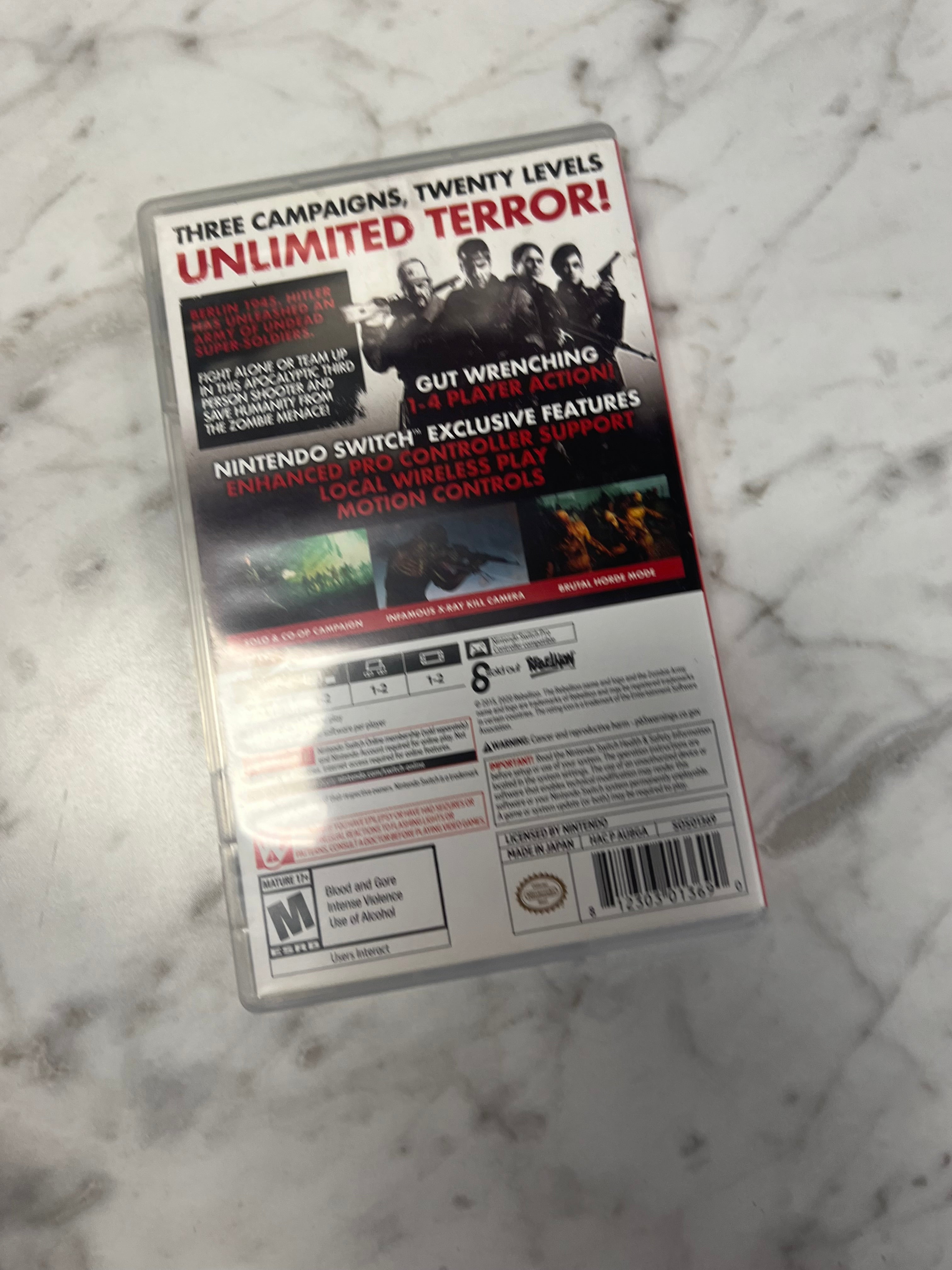 Zombie Army Trilogy Nintendo Switch CASE ONLY CO92524 – Core