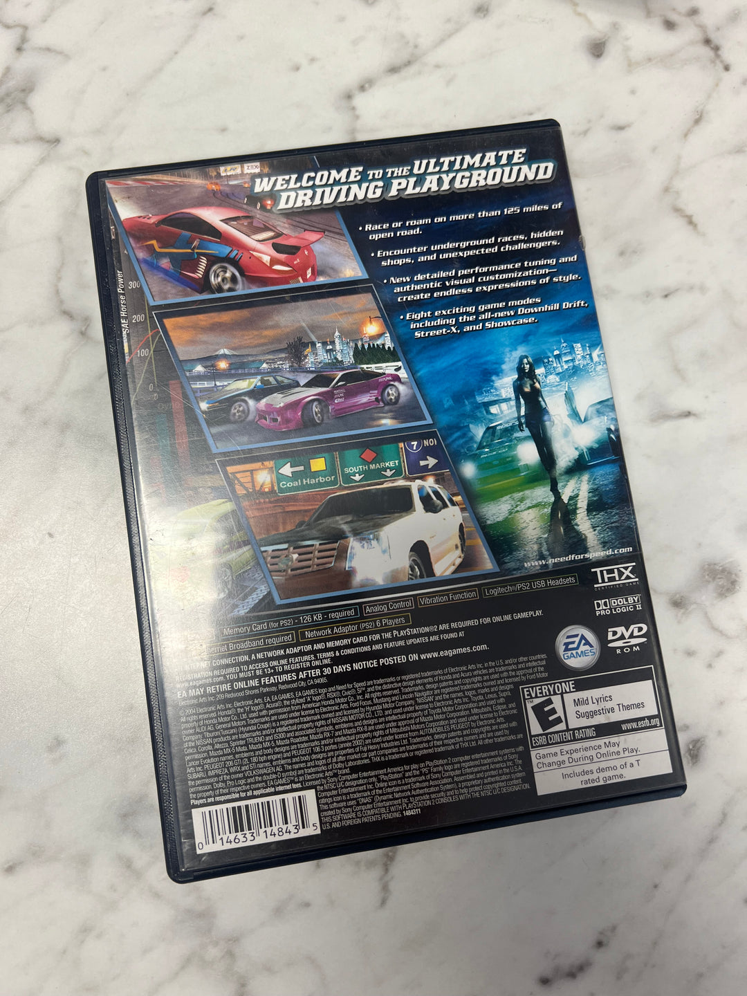 Need for Speed Underground 2 PS2 Playstation 2 CASE ONLY CO92524