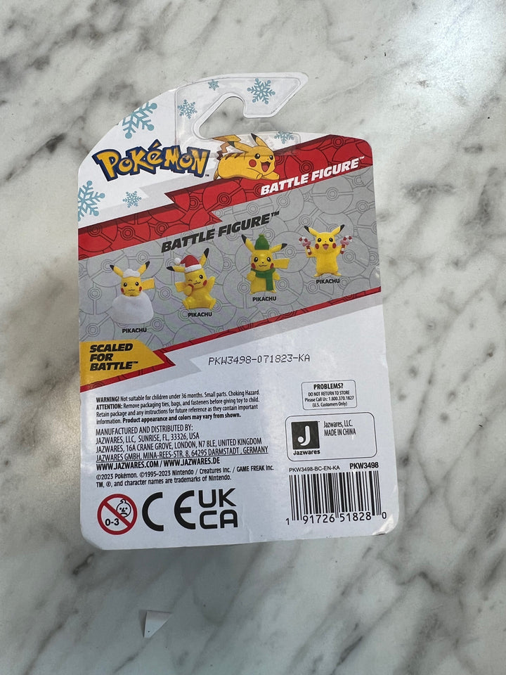 Jazwares LLC Pokemon Battle Ready Battle Figure Pikachu Toy New NT42225