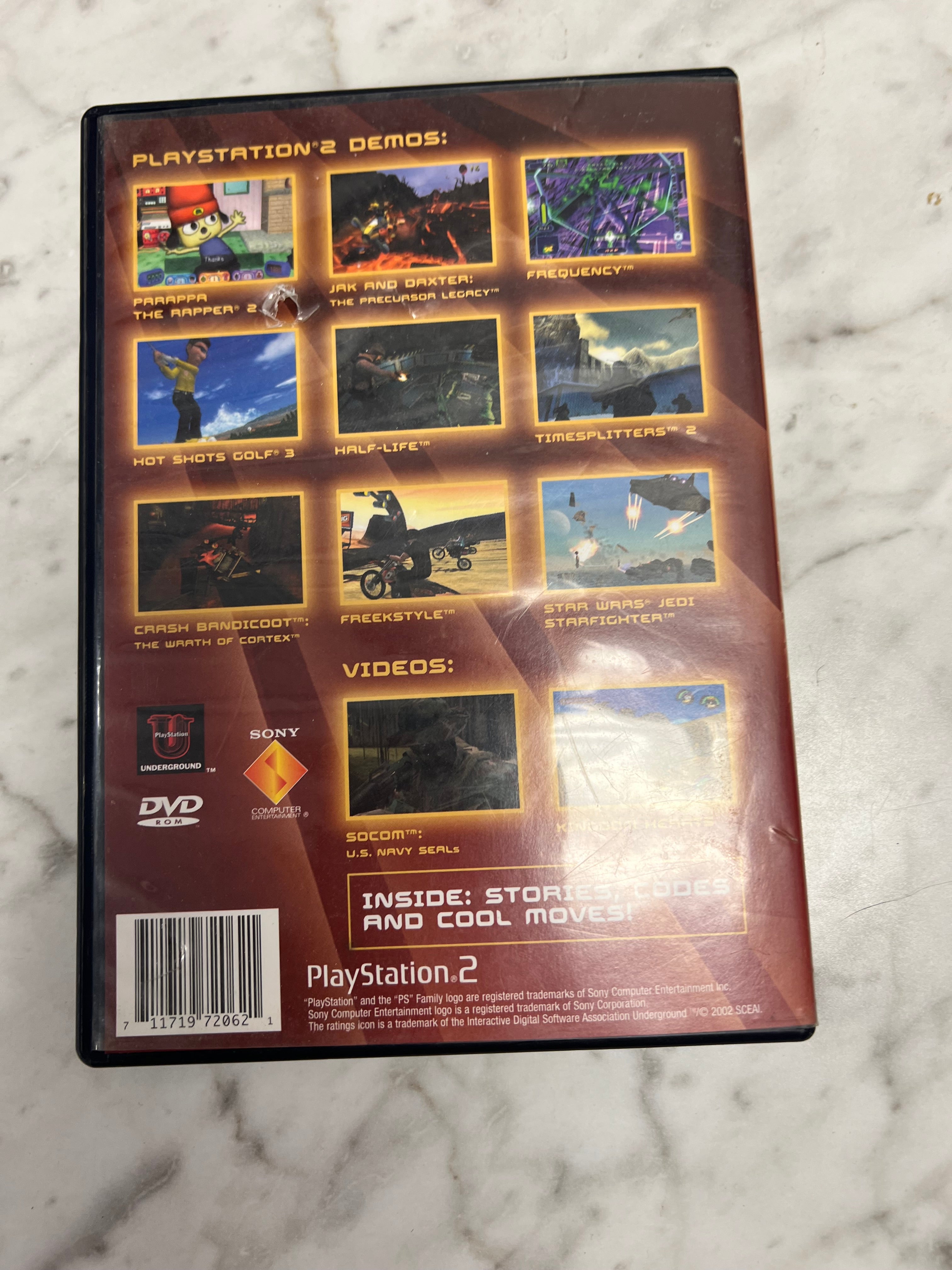 Jampack Underground Demo Disc for PS2 Summer 2002 DE123024 – Core
