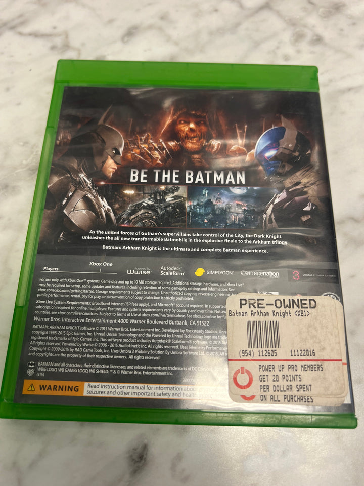 Batman Arkham Knight for Xbox One in case. Tested and Working.     DO61224