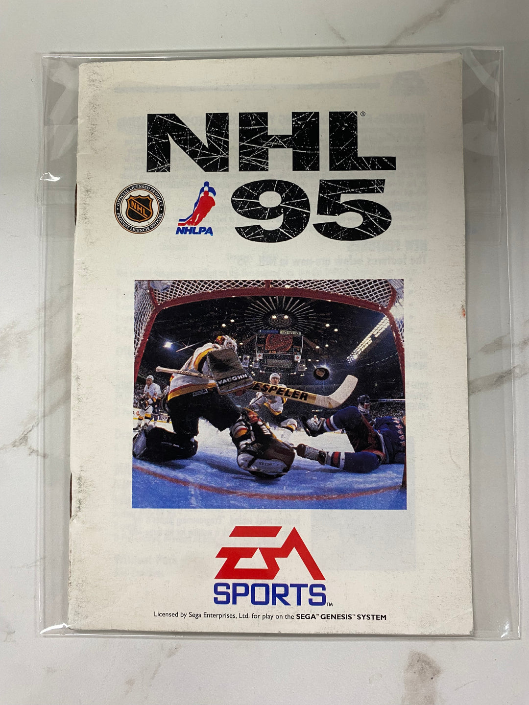 NHL 95  - Sega Genesis Manual ONLY MO61226