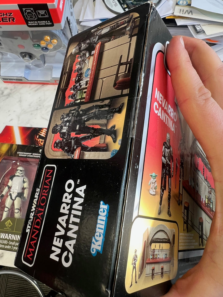 Star Wars The Vintage Collection Navarro Cantina Playset W/ Death Trooper Figure NEW NT42225