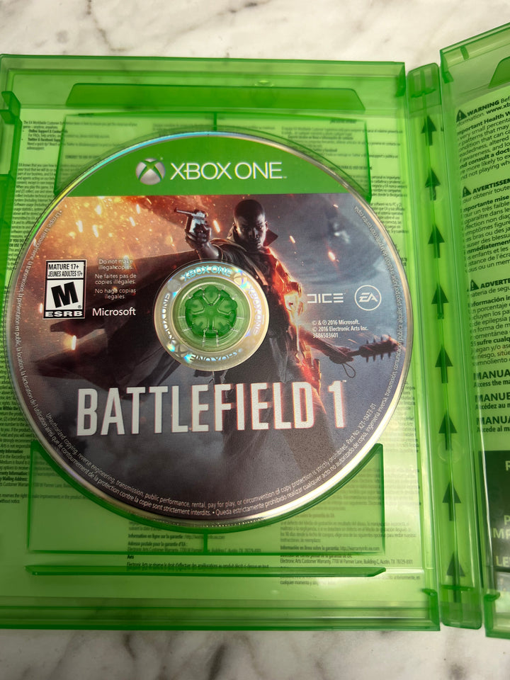 Battlefield 1 for Xbox One in case. Tested and Working.     UD91624