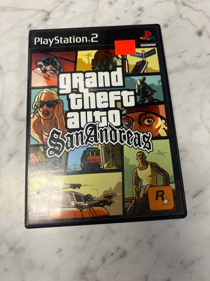 Grand Theft Auto San Andreas PS2 Playstation 2 Case and Manual ONLY CO92524