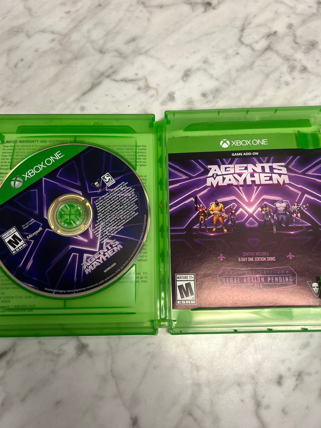 Agents of Mayhem for Xbox One in case. Tested and Working.    UD91324