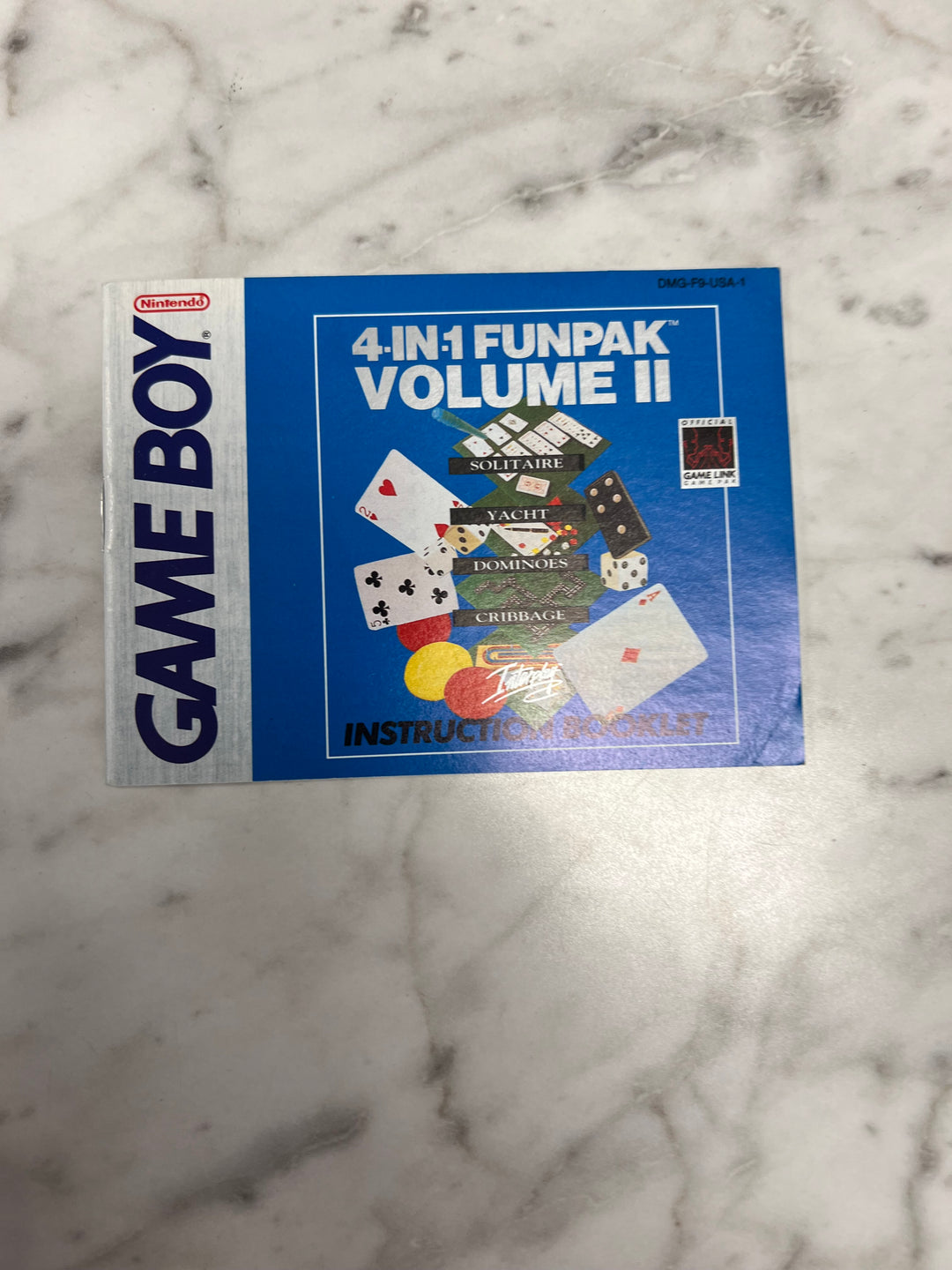 4-in-1 Funpak for Gameboy Volume II MANUAL ONLY CO123024