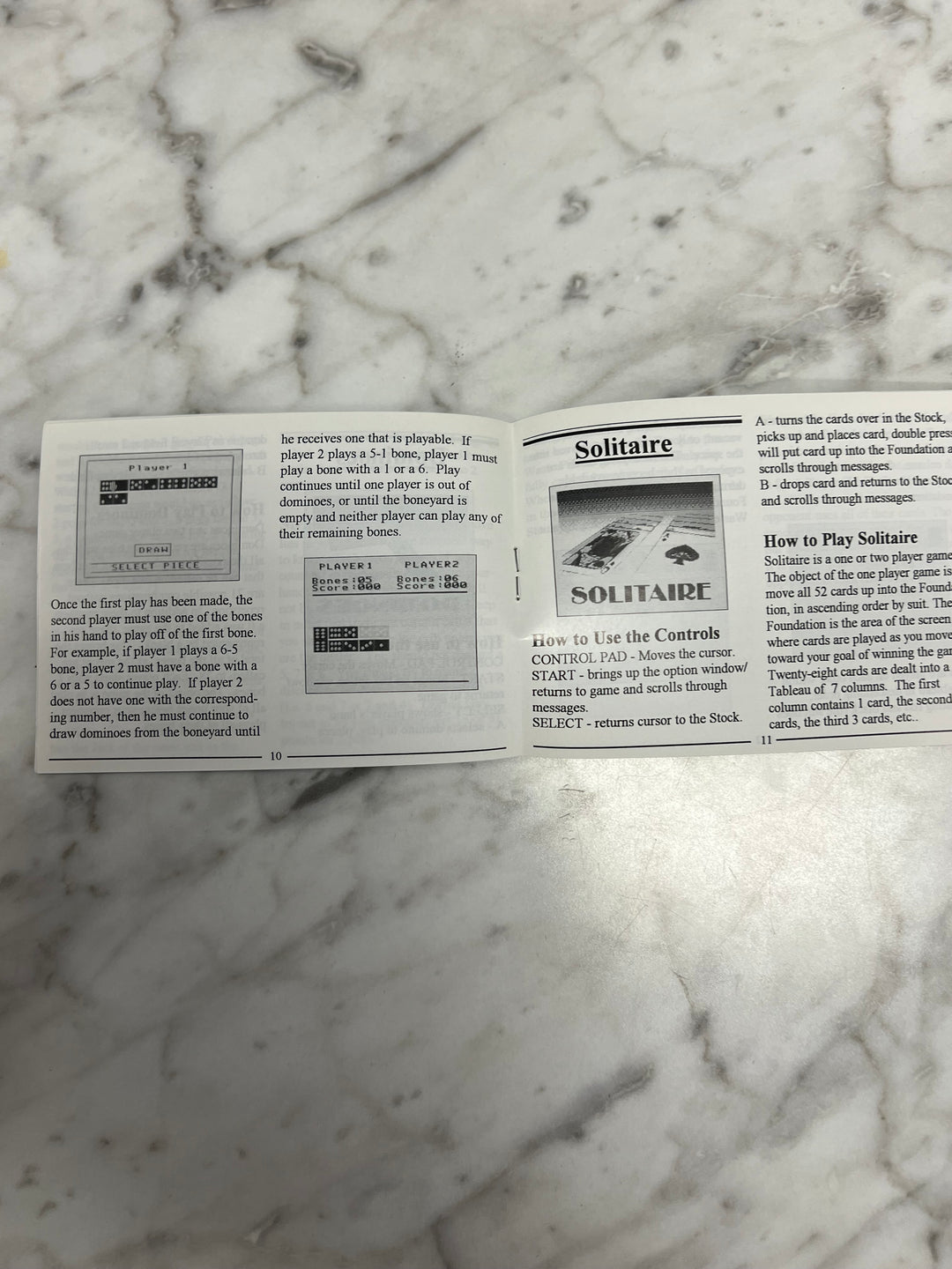 4-in-1 Funpak for Gameboy Volume II MANUAL ONLY CO123024