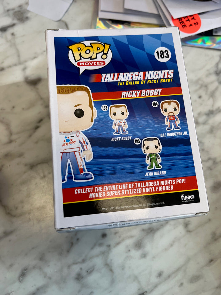 Funko POP! Movies Ricky Bobby Vinyl Figure #183 Talladega Nights Rough Box UT42225