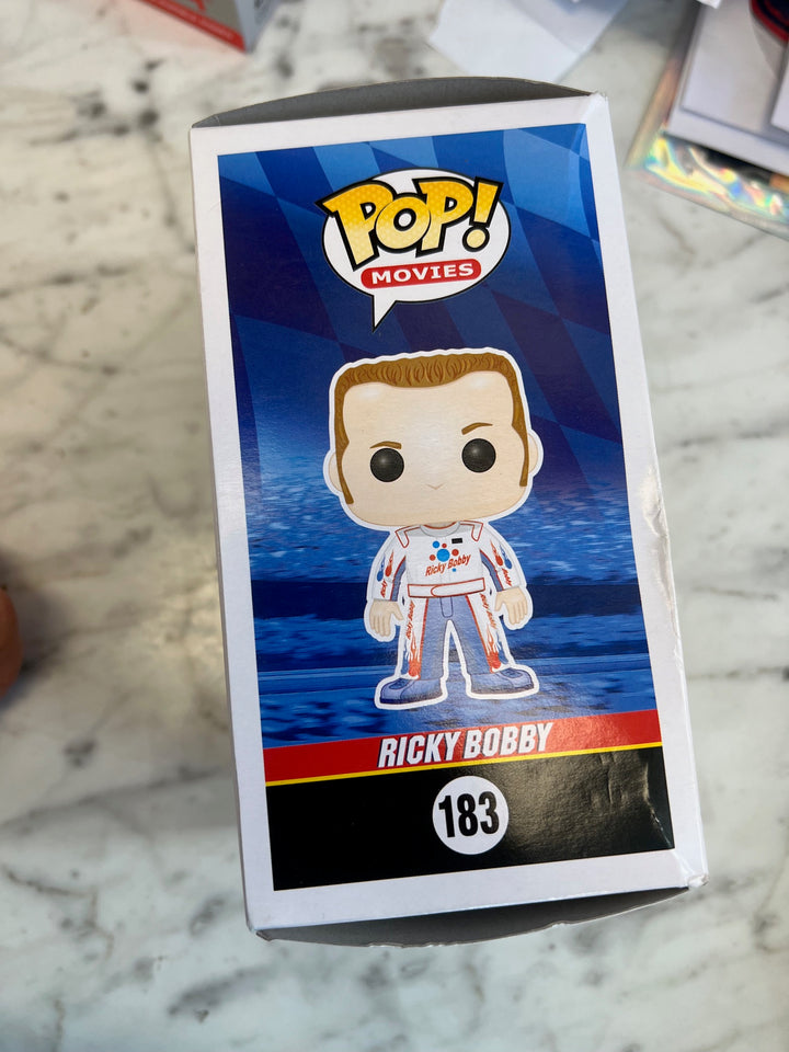 Funko POP! Movies Ricky Bobby Vinyl Figure #183 Talladega Nights Rough Box UT42225