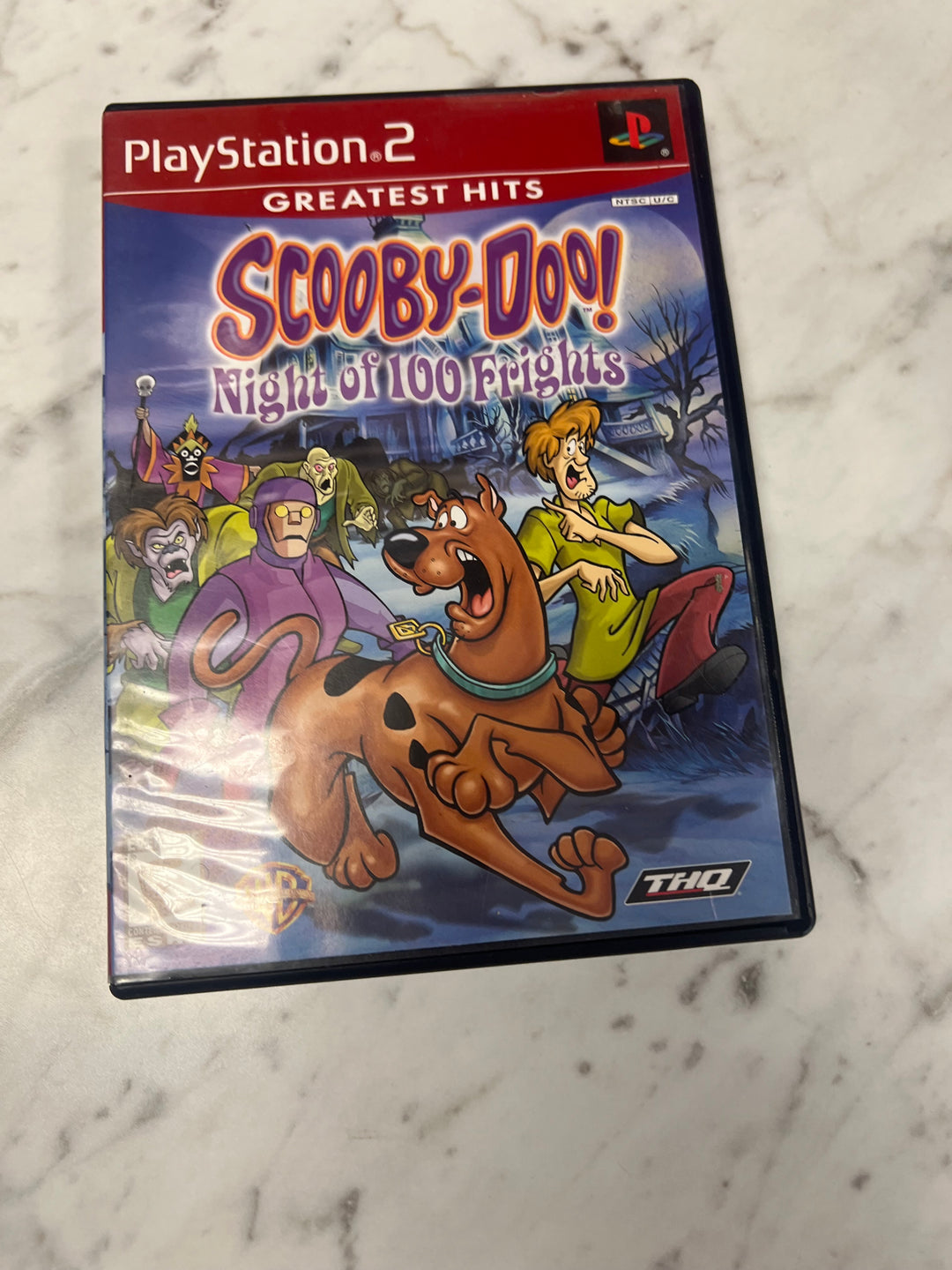 Scooby Doo Night of 100 Frights PS2 Playstation 2 Case and Manual ONLY CO92524