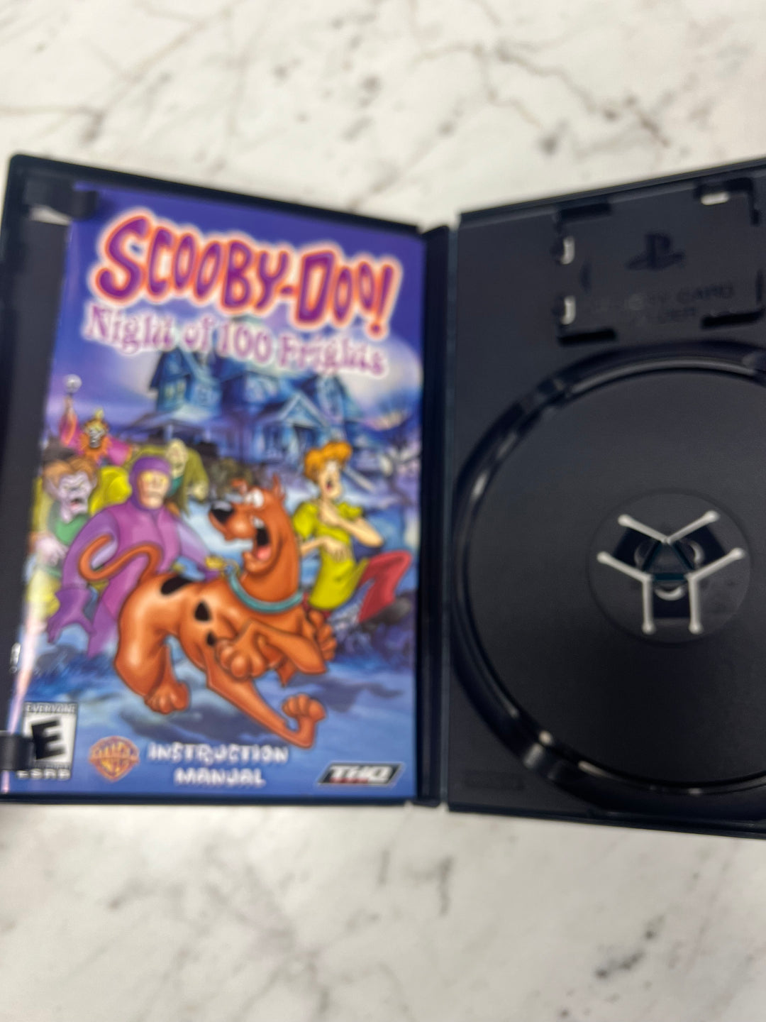 Scooby Doo Night of 100 Frights PS2 Playstation 2 Case and Manual ONLY CO92524
