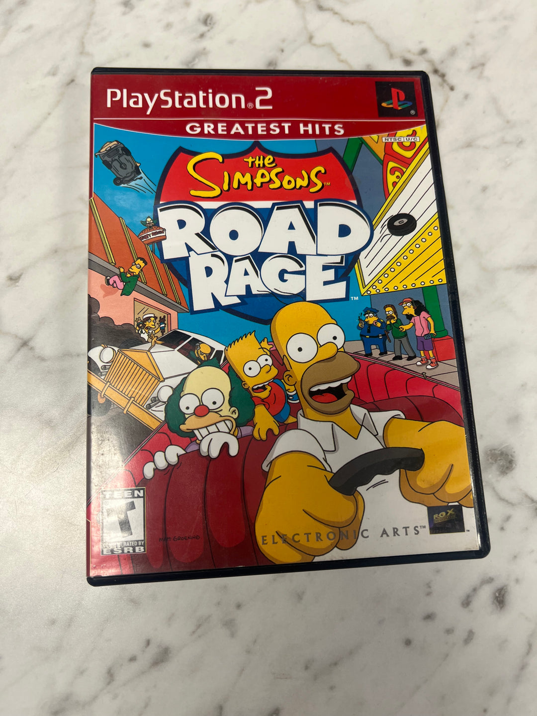 The Simpsons Road Rage PS2 Playstation 2 Case and Manual ONLY CO92524