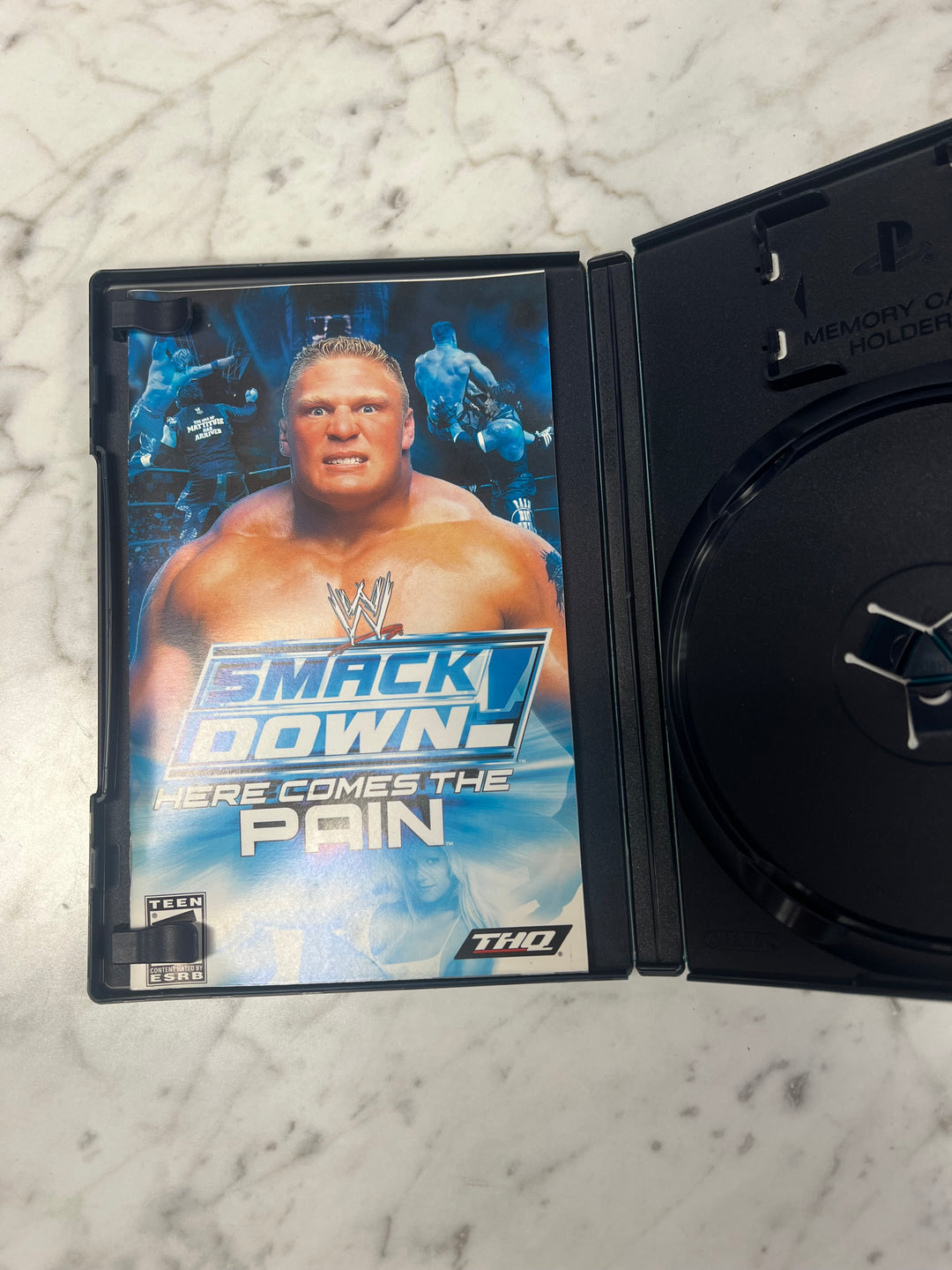 WWE Smackdown Here Comes the Pain PS2 Playstation 2 Case and Manual ONLY CO92524