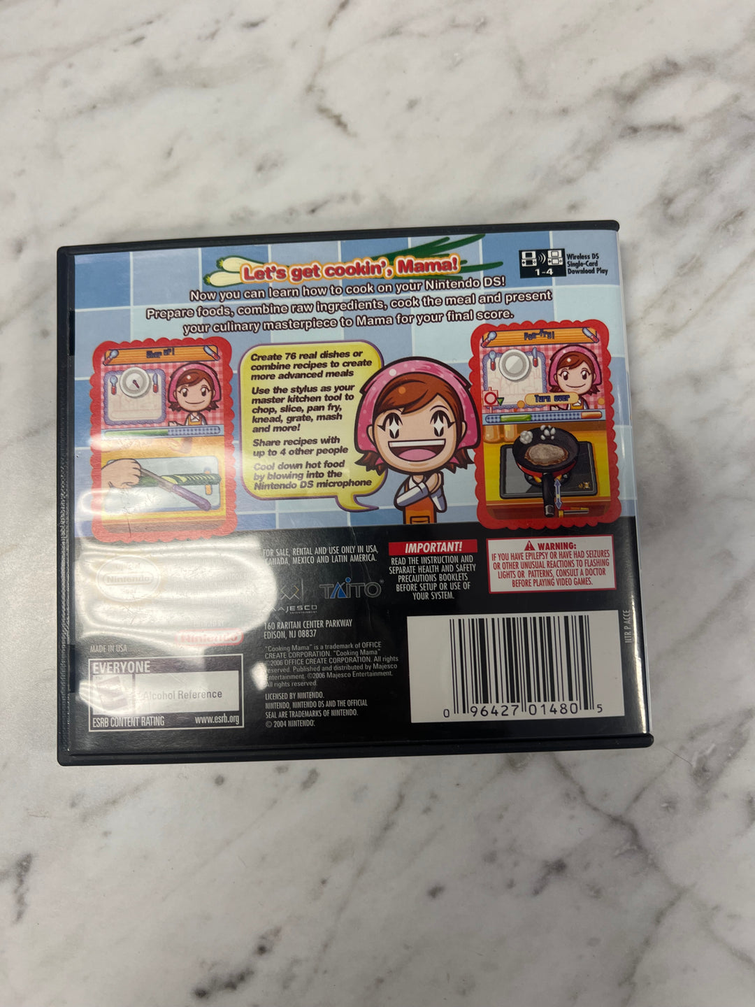 Cooking Mama for Nintendo DS Case and Manual ONLY CO92524