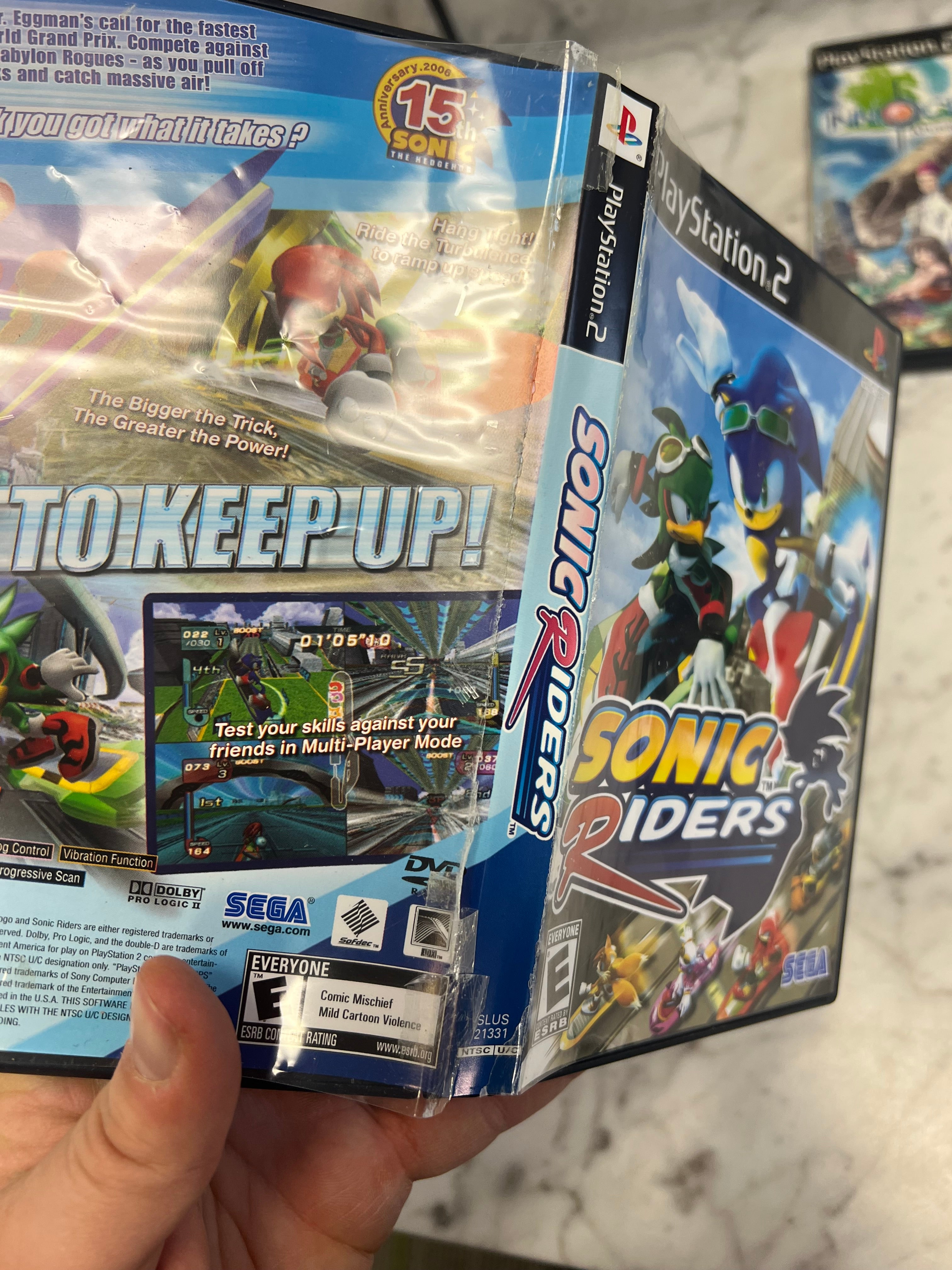 Sonic Riders PS2 Playstation 2 Case and manual ONLY CO1230 – Core