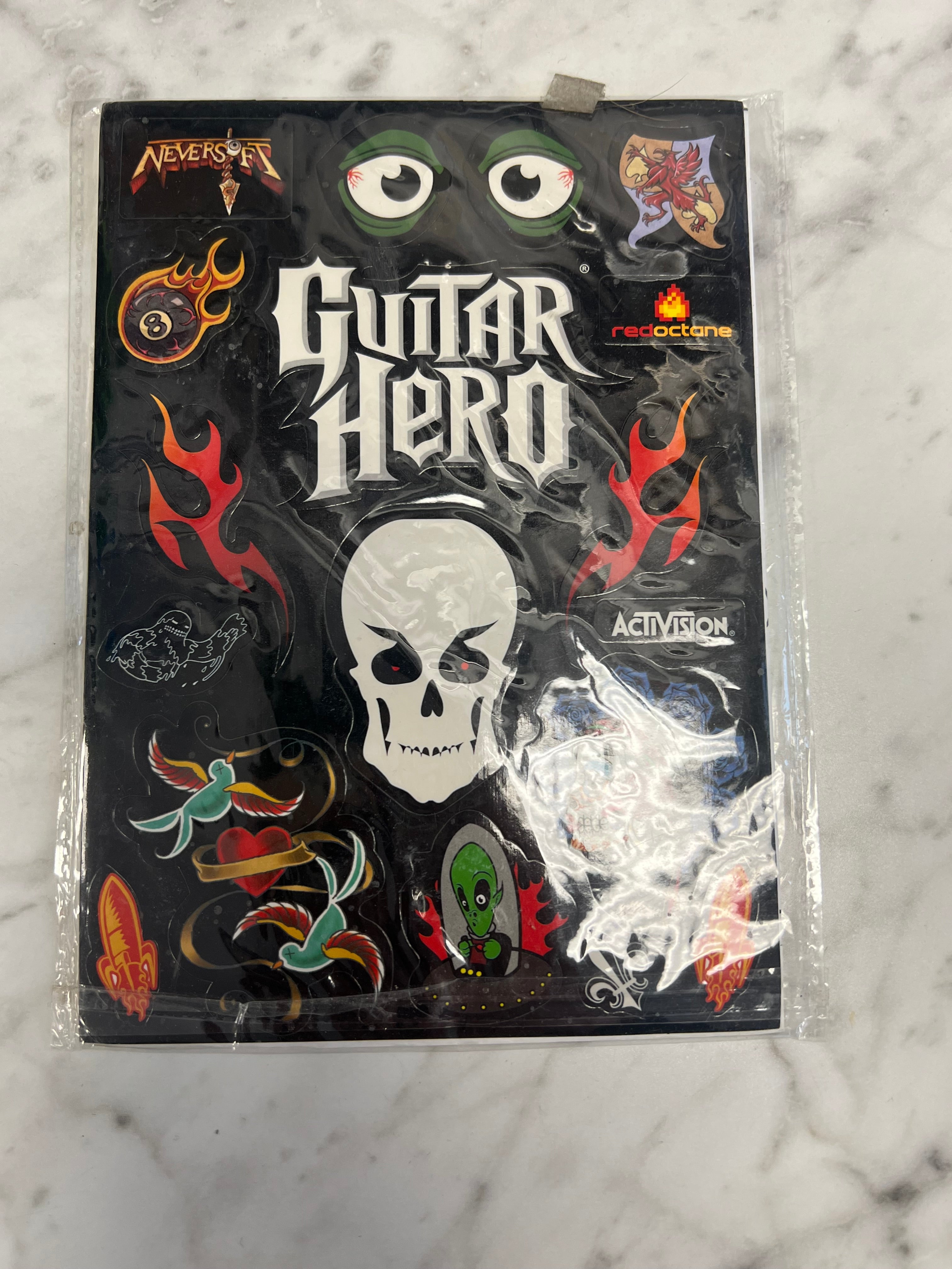 Red Octane Guitar Hero Stickers Brand New OS1230 – Core Gaming