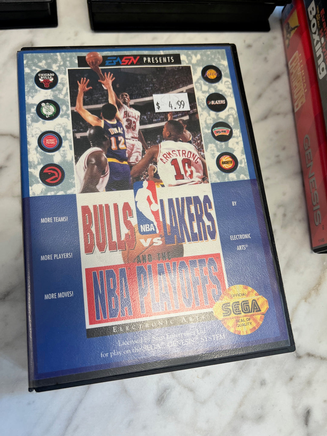 Bulls Vs Lakers and The NBA Playoffs - Sega Genesis G71725