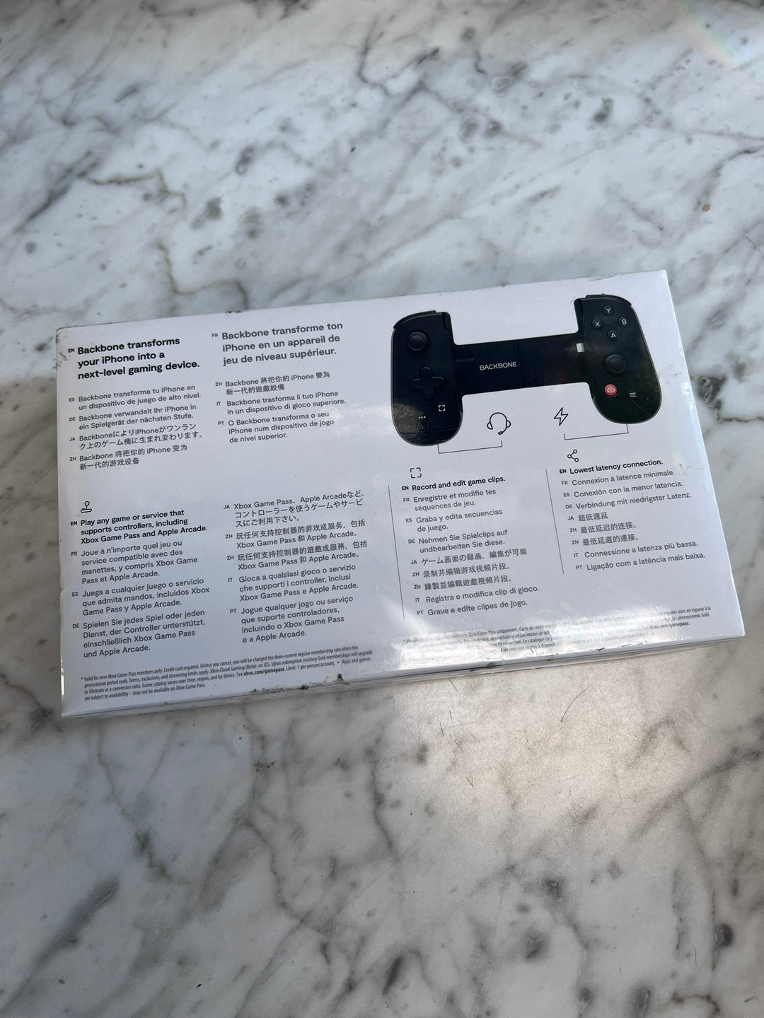 NEW Backbone One BB-02-B-X Lightning Mobile Gaming Controller iPhone Black NT21626