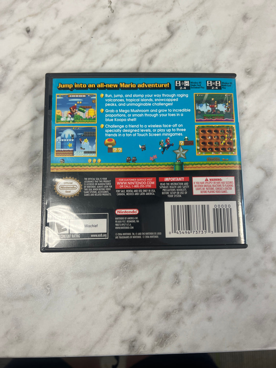 New Super Mario Bros for Nintendo DS Case ONLY CO92524