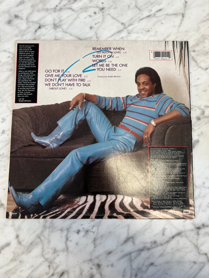 Peabo Bryson - Don’t Play with Fire - Vinyl Record DR71124