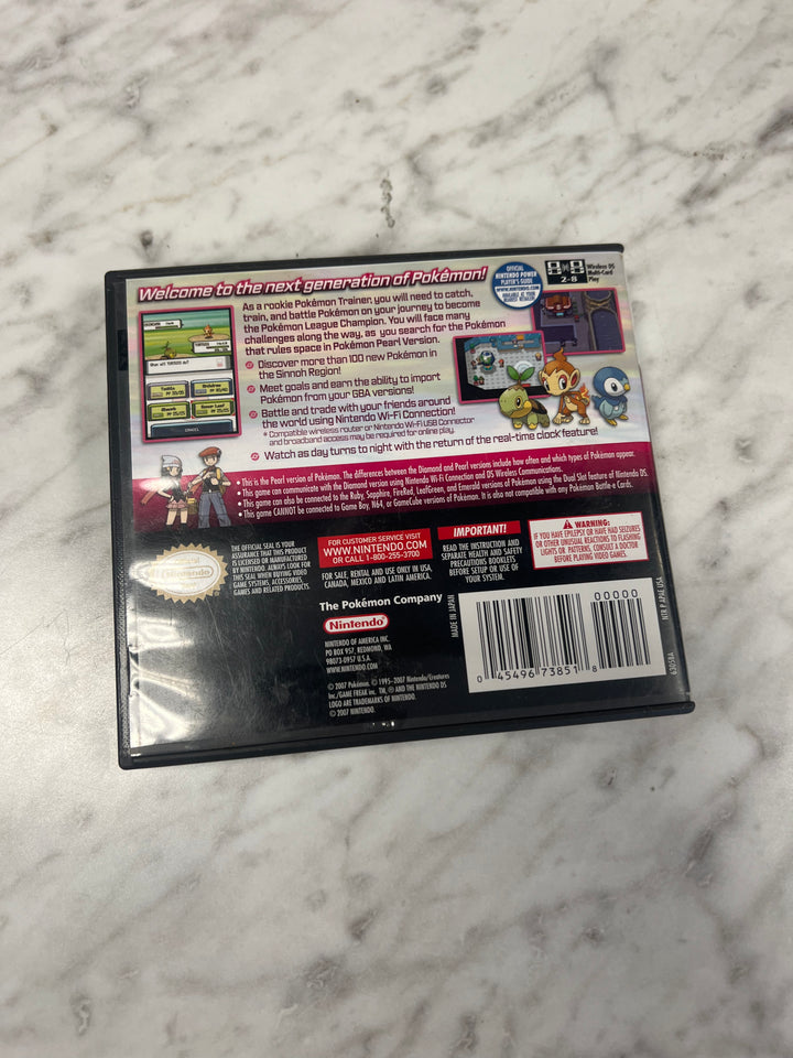Pokemon Pearl Version for Nintendo DS Case ONLY CO92524