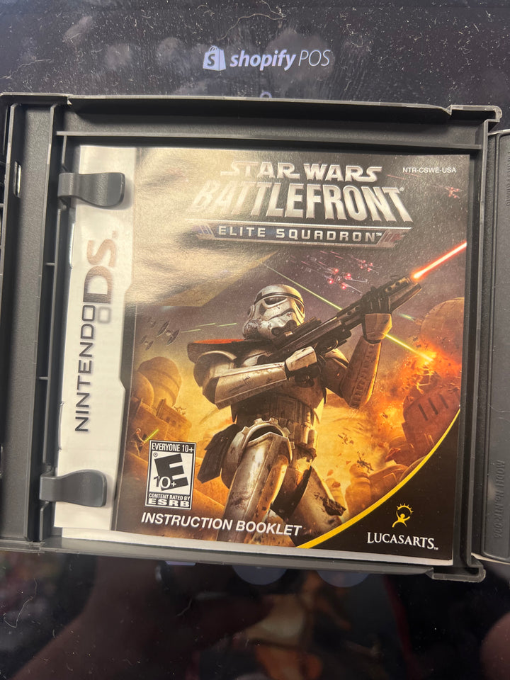 Star Wars Battlefront Elite Squadron for Nintendo DS Case and Manual ONLY CO92524