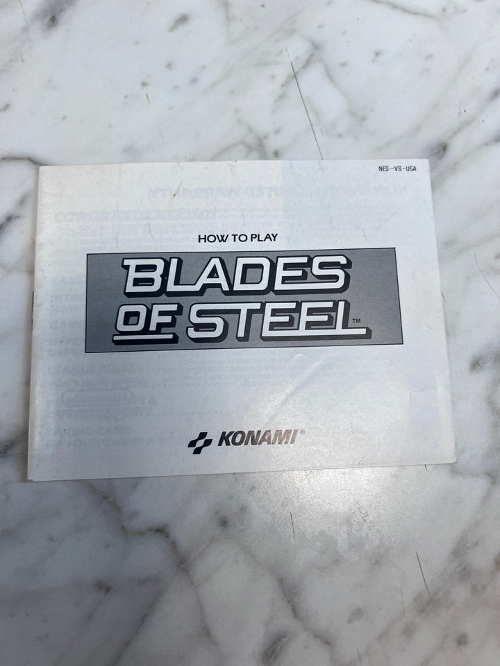 Blades of Steel Original Nintendo NES MANUAL ONLY MO21726
