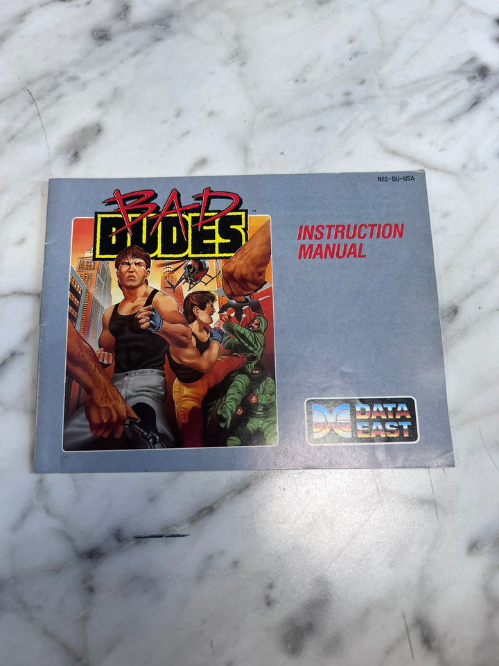 Bad Dudes Original Nintendo NES MANUAL ONLY MO21926