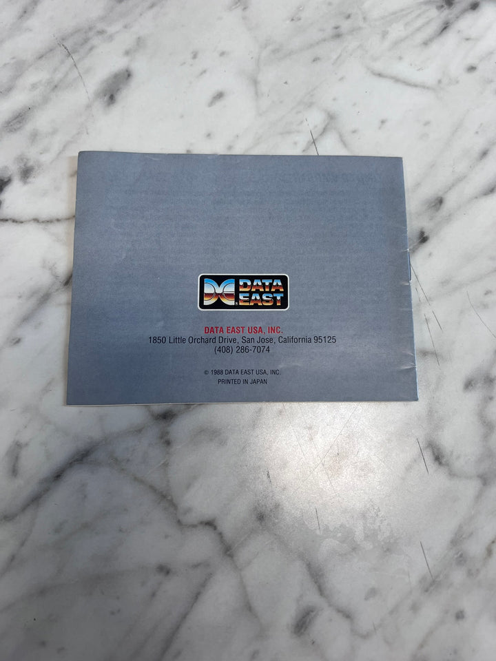 Bad Dudes Original Nintendo NES MANUAL ONLY MO21926