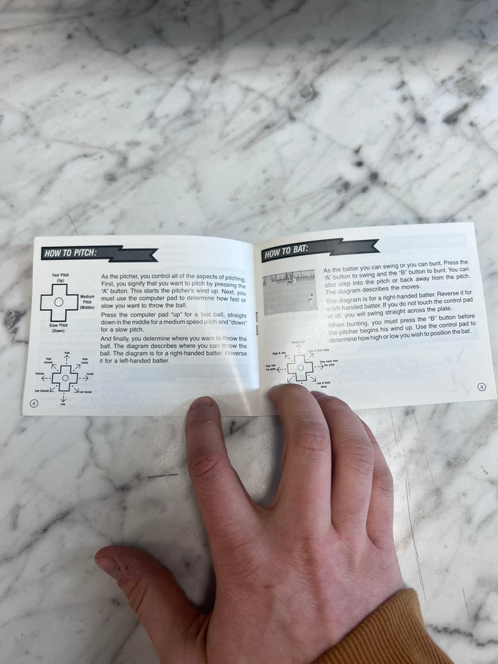 Bases Loaded Original Nintendo NES MANUAL ONLY MO21926