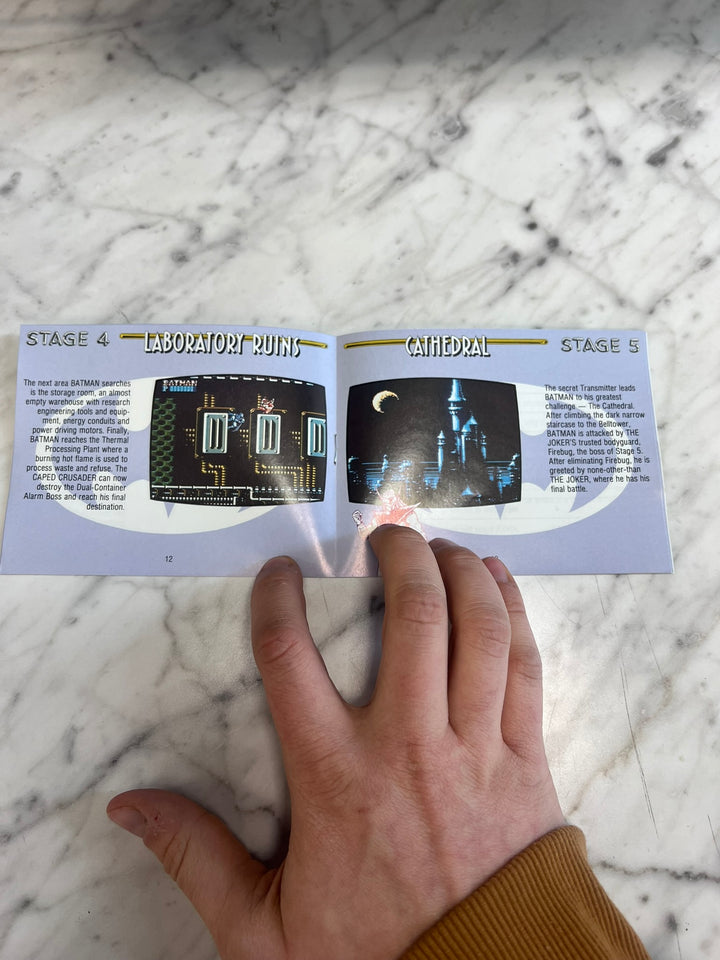 Batman the Video Game Original Nintendo NES MANUAL ONLY MO21926