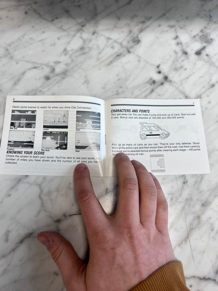 City Connection Original Nintendo NES MANUAL ONLY MO21926