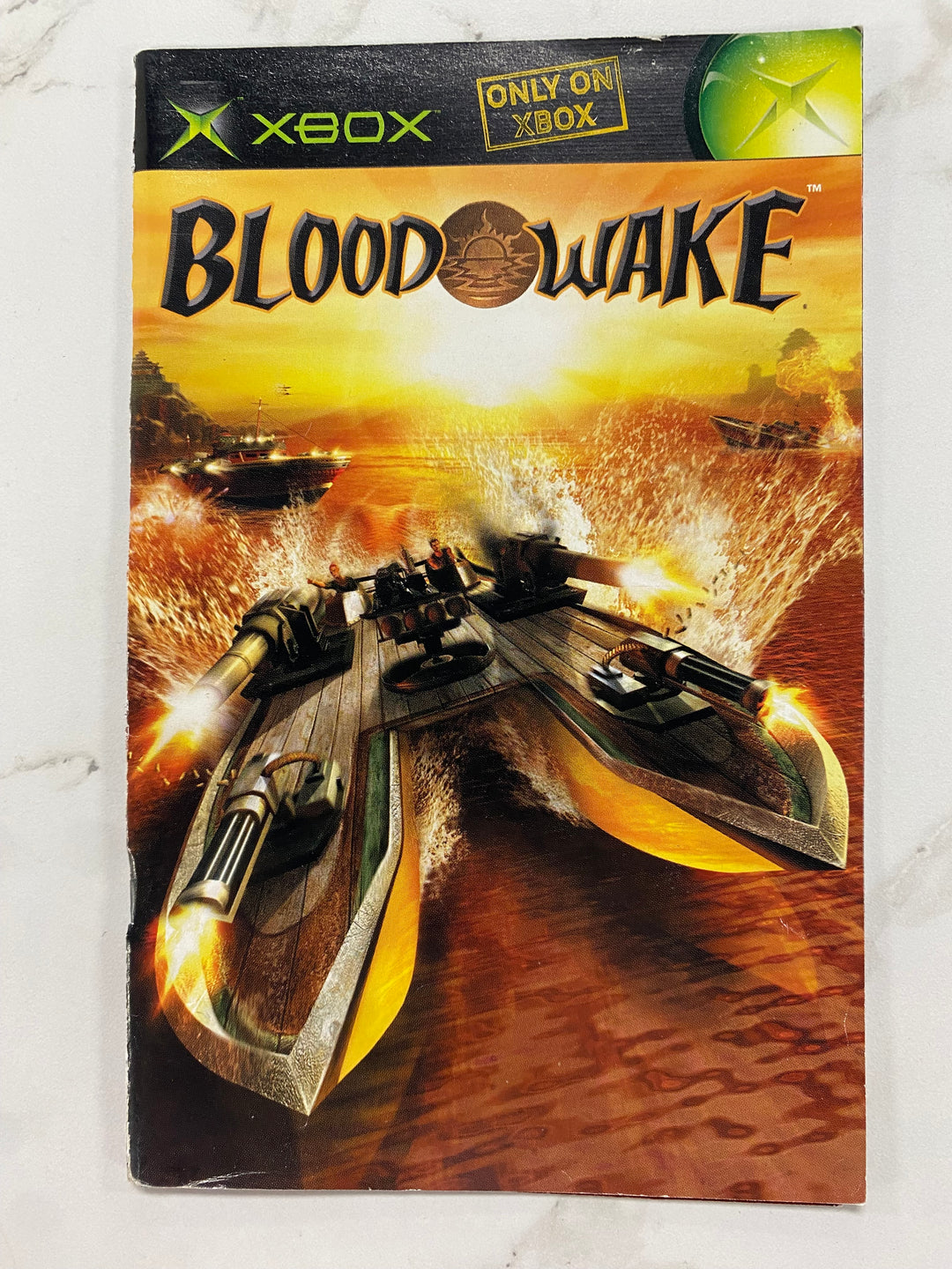 Blood Wake - Original Xbox Manual ONLY MO62626
