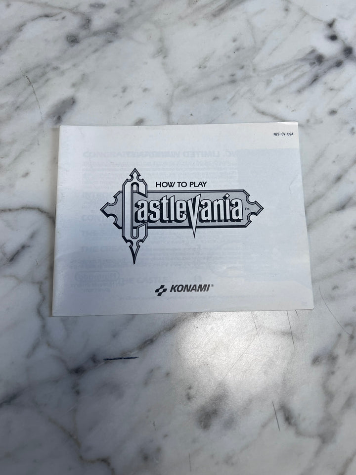 Castlevania Original Nintendo NES MANUAL ONLY MO21926