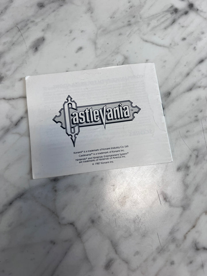 Castlevania Original Nintendo NES MANUAL ONLY MO21926